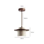 TERRA Stone & Wood Pendant Light