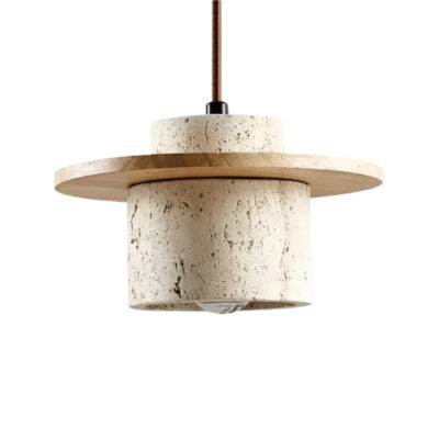 TERRA Stone & Wood Pendant Light - meraki.