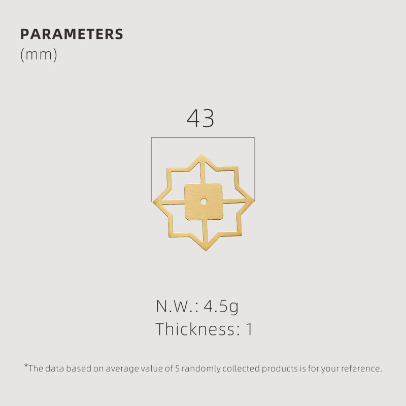 TESTA Solid Brass Star Backplate