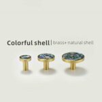 TESTA Solid Brass Acrylic & Shell Knobs