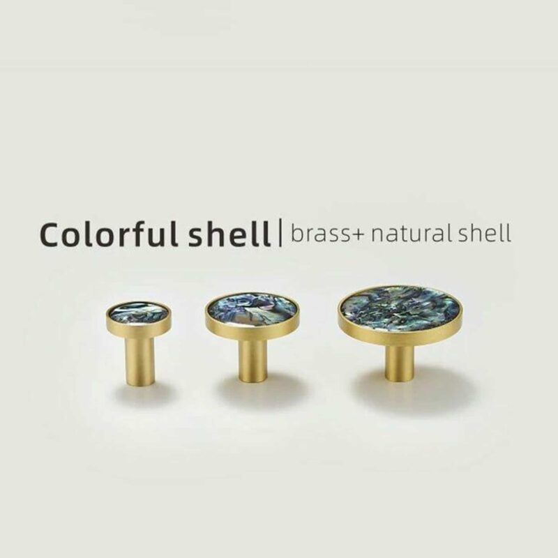 TESTA Solid Brass Acrylic & Shell Knobs 20 TESTA Solid Brass Acrylic & Shell Knobs