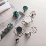 TESTA Solid Brass Acrylic & Shell Knobs