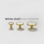 TESTA Solid Brass Acrylic & Shell Knobs
