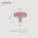 TESTA Solid Brass Acrylic & Shell Knobs