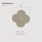 TESTA Solid Brass Acrylic & Shell Knobs