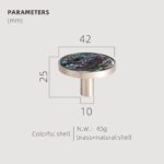 TESTA Solid Brass Acrylic & Shell Knobs