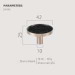 TESTA Solid Brass Acrylic & Shell Knobs