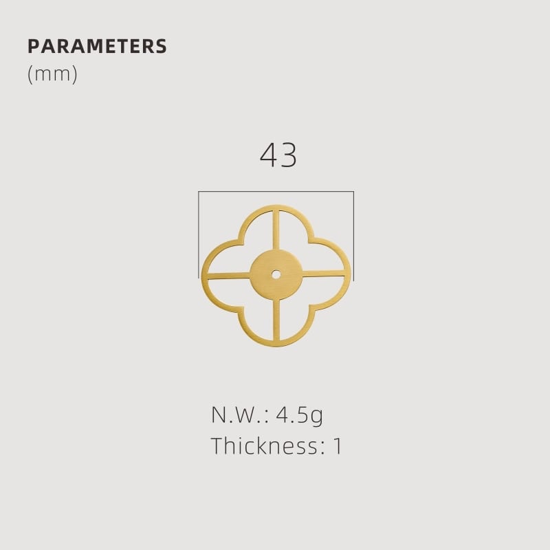 TESTA Solid Brass Acrylic & Shell Knobs 47 TESTA Solid Brass Acrylic & Shell Knobs