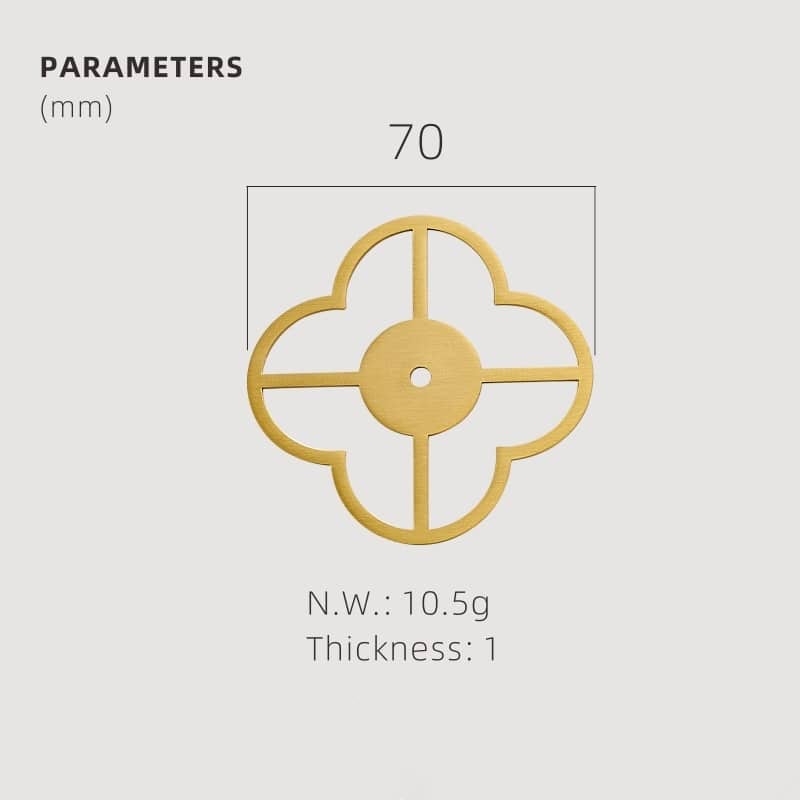 TESTA Solid Brass Acrylic & Shell Knobs 44 TESTA Solid Brass Acrylic & Shell Knobs