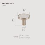 TESTA Solid Brass Acrylic & Shell Knobs