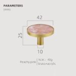 TESTA Solid Brass Acrylic & Shell Knobs