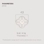 TESTA Solid Brass Clover Backplate