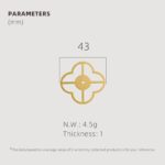 TESTA Solid Brass Clover Backplate