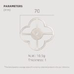 TESTA Solid Brass Clover Backplate