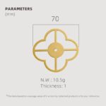 TESTA Solid Brass Clover Backplate