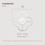 TESTA Solid Brass Clover Backplate