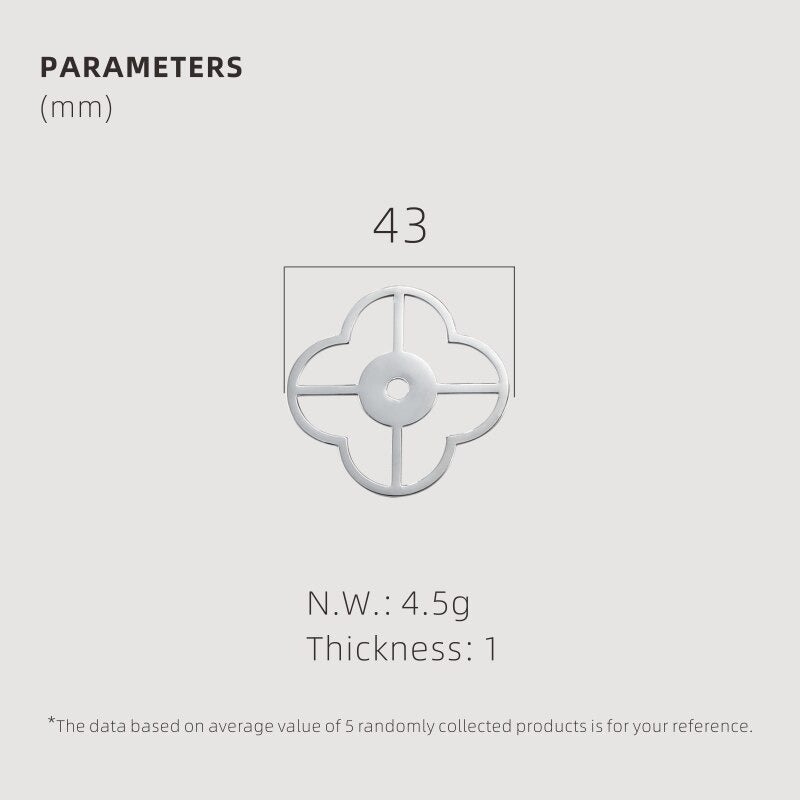 TESTA Solid Brass Clover Backplate