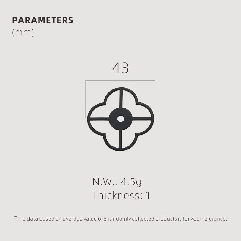 TESTA Solid Brass Clover Backplate