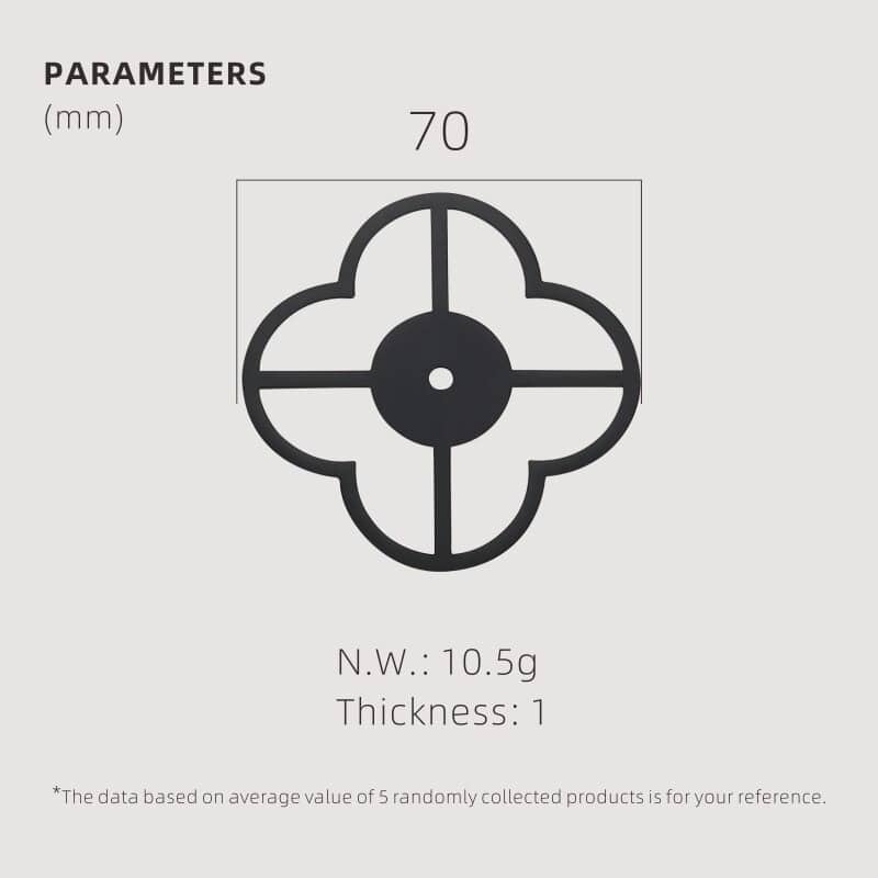 TESTA Solid Brass Clover Backplate