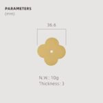 TESTA Solid Brass Clover Backplate