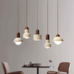 THERA Stone & Walnut Pendant Light