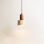 THERA Stone & Walnut Pendant Light