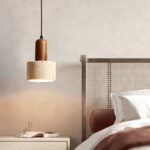 THERA Stone & Walnut Pendant Light