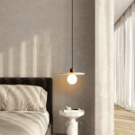 THERA Stone & Walnut Pendant Light
