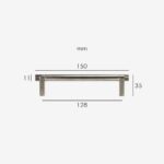 Manija TOMA de latón macizo