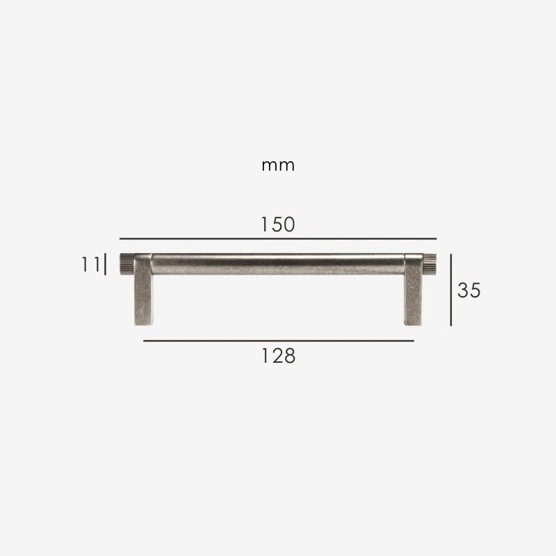Manija TOMA de latón macizo
