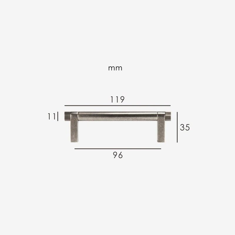 Manija TOMA de latón macizo