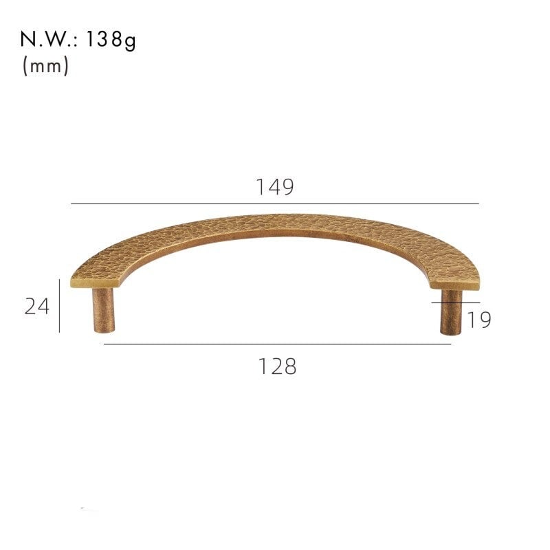 VEDA Hammered Brass Handles 9 VEDA Hammered Brass Handles