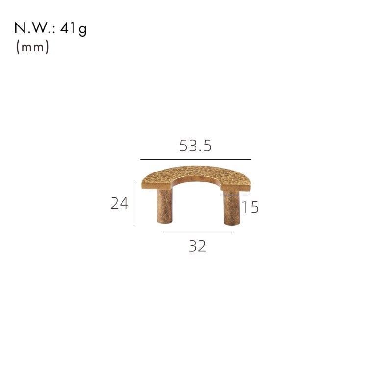 VEDA Hammered Brass Handles 5 VEDA Hammered Brass Handles