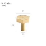 VEDA Boutons en laiton martelé