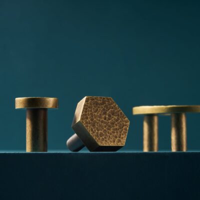 VEDA Hammered Brass Knobs