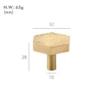 VEDA Boutons en laiton martelé