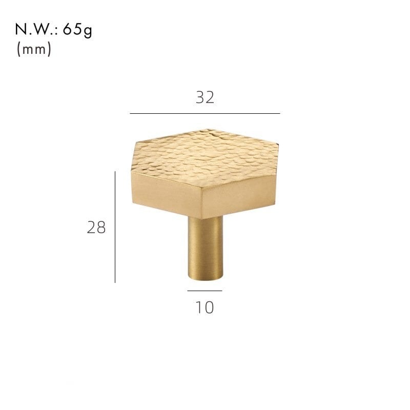 VEDA Boutons en laiton martelé