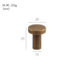 VEDA Boutons en laiton martelé