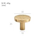 VEDA Boutons en laiton martelé