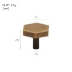 VEDA Boutons en laiton martelé