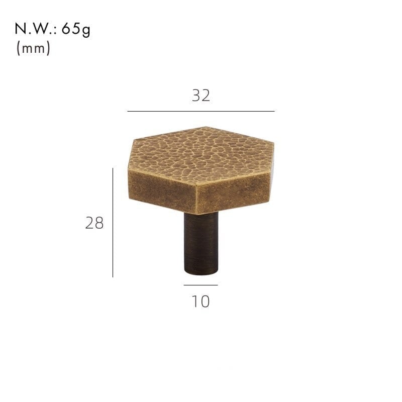 VEDA Boutons en laiton martelé