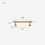 VELA Massivmessinggriff