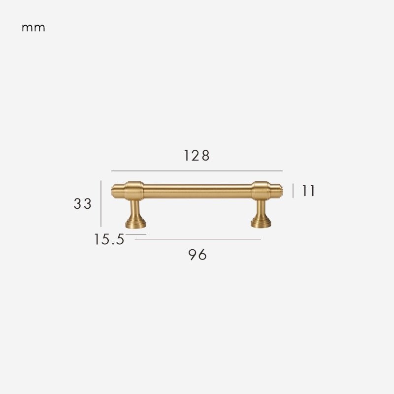 VELA Massivmessinggriff