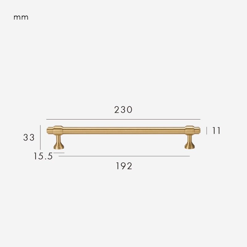 VELA Massivmessinggriff