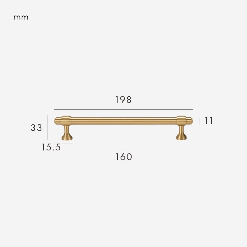 VELA Massivmessinggriff