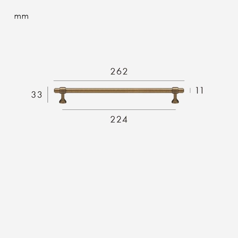 VELA Massivmessinggriff