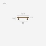 VELA Massivmessinggriff