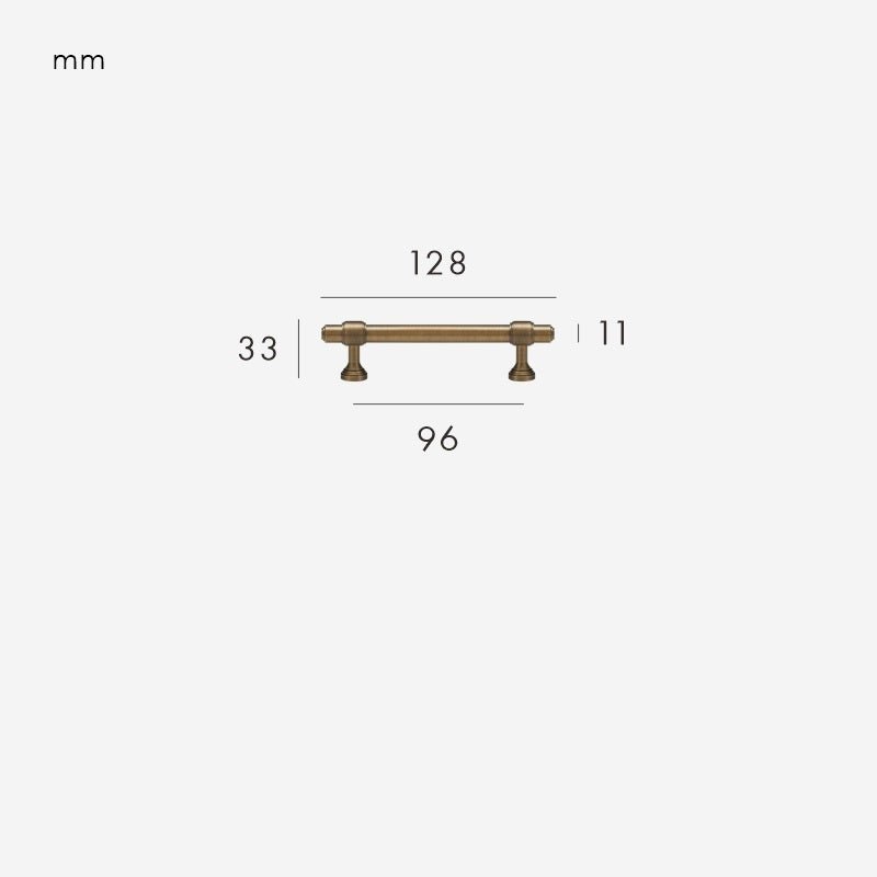 VELA Massivmessinggriff