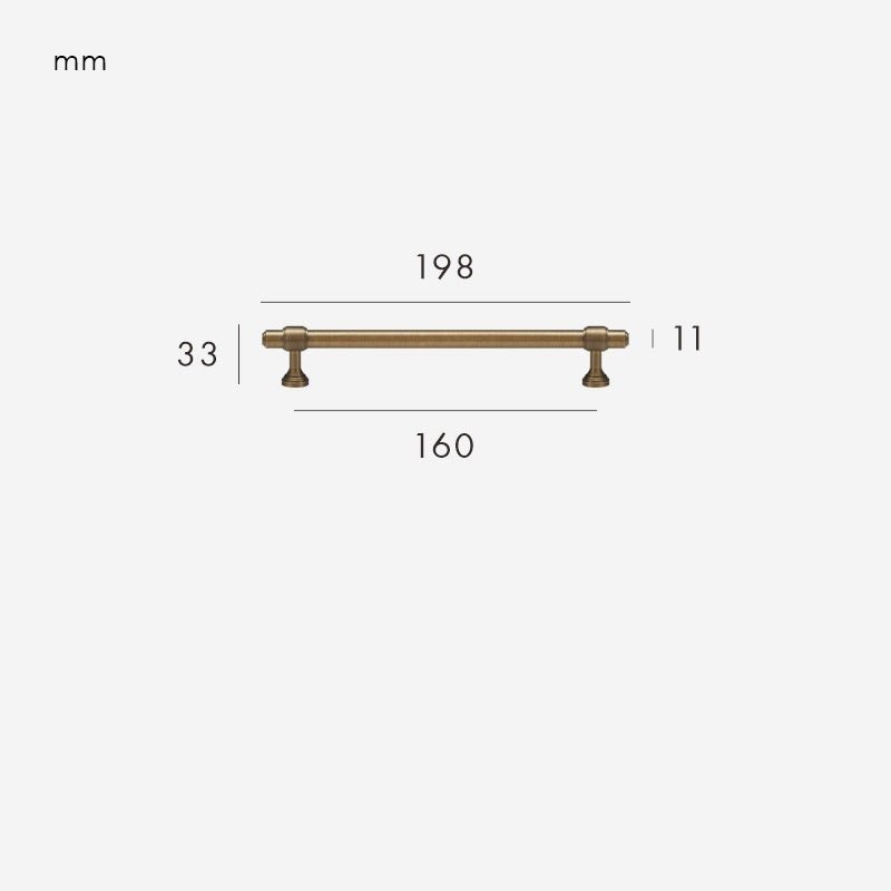 VELA Massivmessinggriff