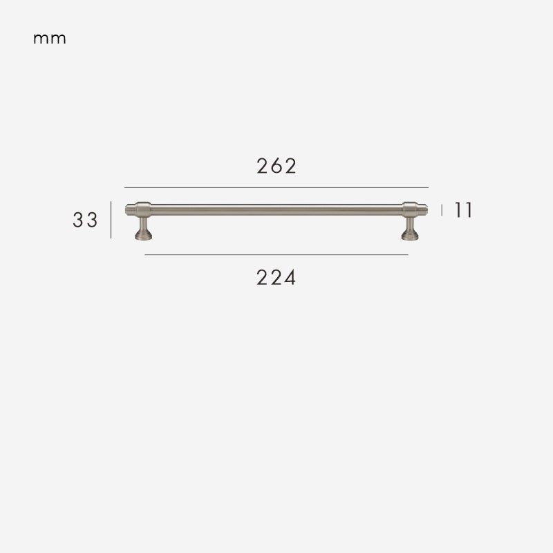 VELA Massivmessinggriff